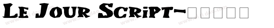 Le Jour Script字体转换